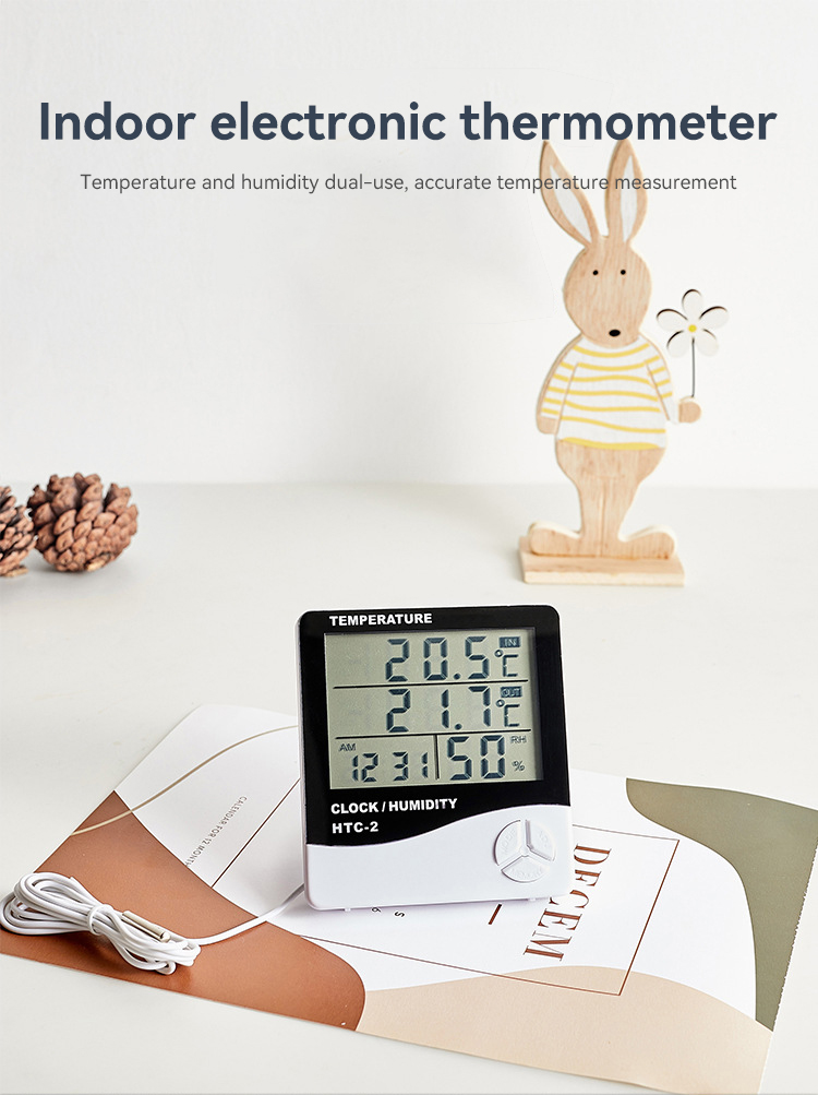 Indoor and outdoor temperature and humidity meter,JW1904,62*33*59cm,White