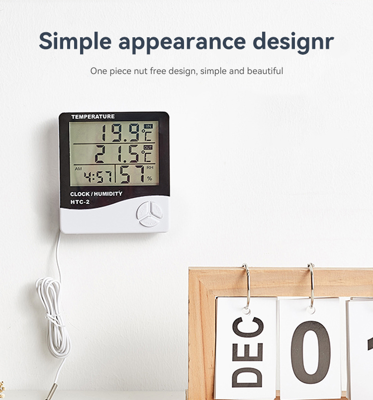 Indoor and outdoor temperature and humidity meter,JW1904,62*33*59cm,White