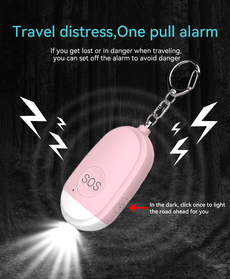 Personal Alarm,JW1504,73*41*21mm,Black/White/Blue/Pink