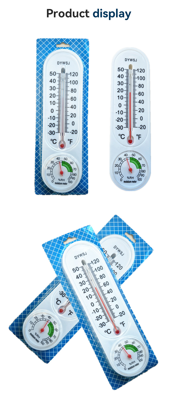 Pointer temperature and humidity meter,JW1902,59*33*26cm,White