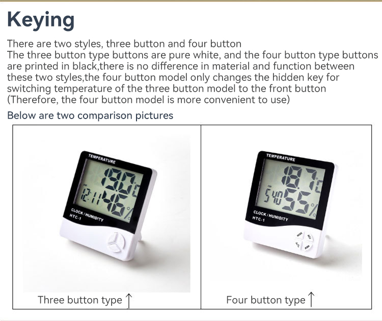 Indoor and outdoor temperature and humidity meter,JW1903,62*33*59cm,White