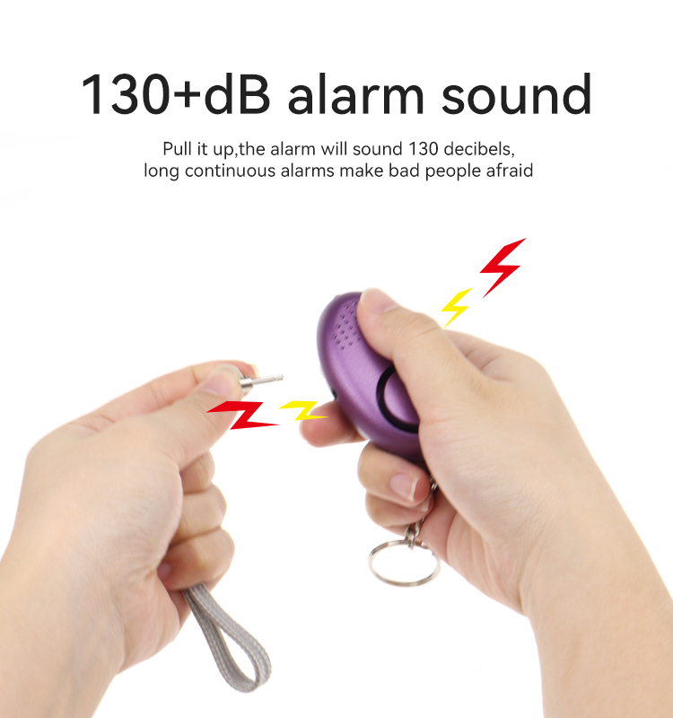 Personal Alarm,JW1509,64x40x21.5mm,Black/White/Blue/Purple/Golden