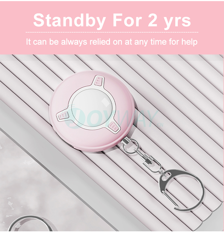 Personal Alarm,JW1508,56*51*22mm,White/Blue/Pink