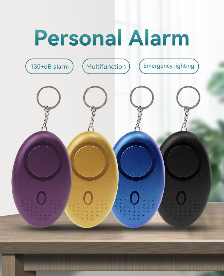 Personal Alarm,JW1509,64x40x21.5mm,Black/White/Blue/Purple/Golden