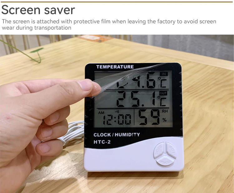 Indoor and outdoor temperature and humidity meter,JW1904,62*33*59cm,White