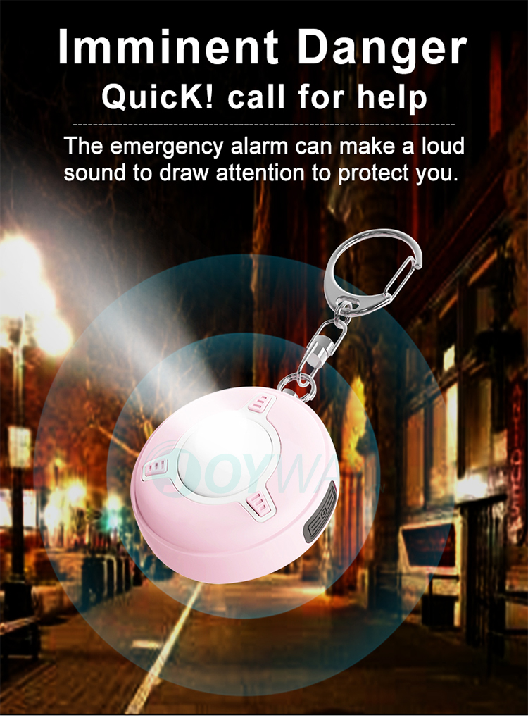 Personal Alarm,JW1508,56*51*22mm,White/Blue/Pink