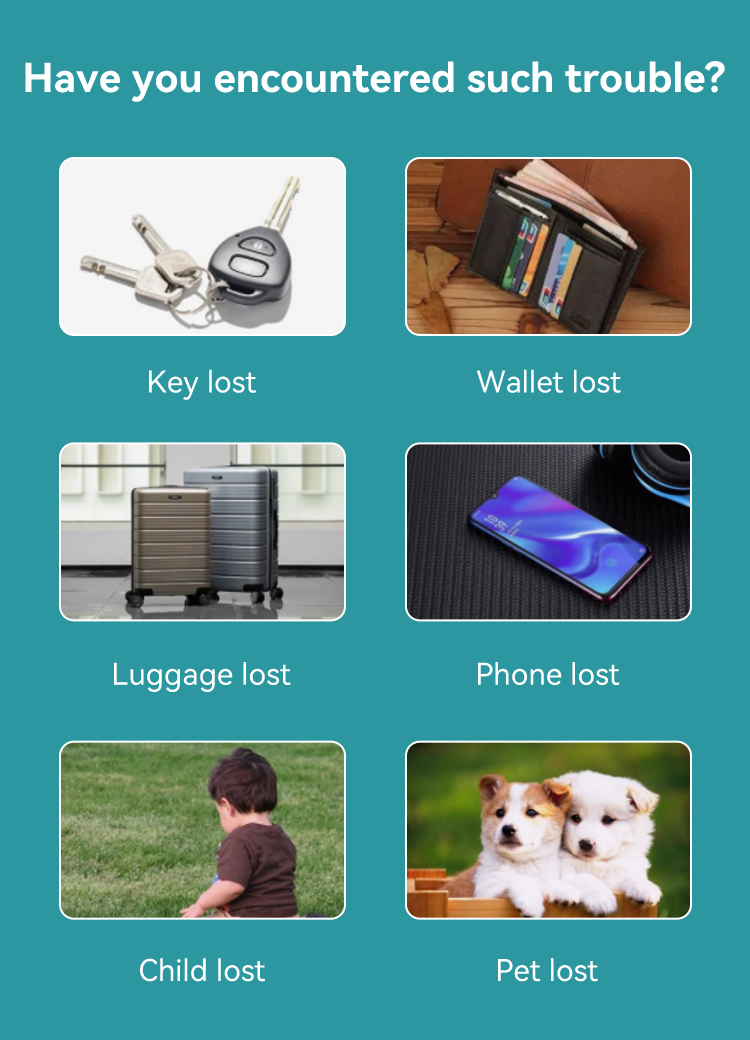 Key Finder,JW1400,31.5x58x12.5mm/pc,Black/Gray