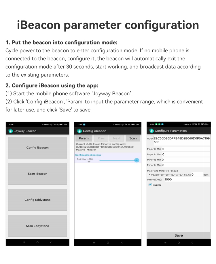 [HOT] iBeacon/Eddystone(BLE5.0),JW1404BV118,BLE5.0, 52*31*11mm/pc,White/Black/Green/Pink