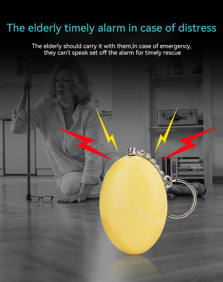 Personal Alarm,JW1408, 22*72*42mm,Black/Pink/Yelllow/Blue