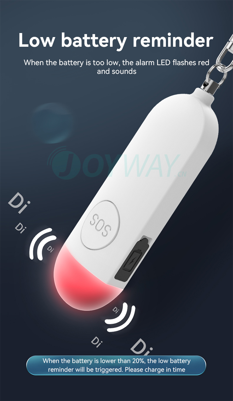 Personal Alarm,JW1506,83*28*17mm,Black/White/Blue/Pink 