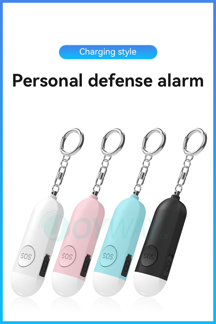 Personal Alarm,JW1506,83*28*17mm,Black/White/Blue/Pink 