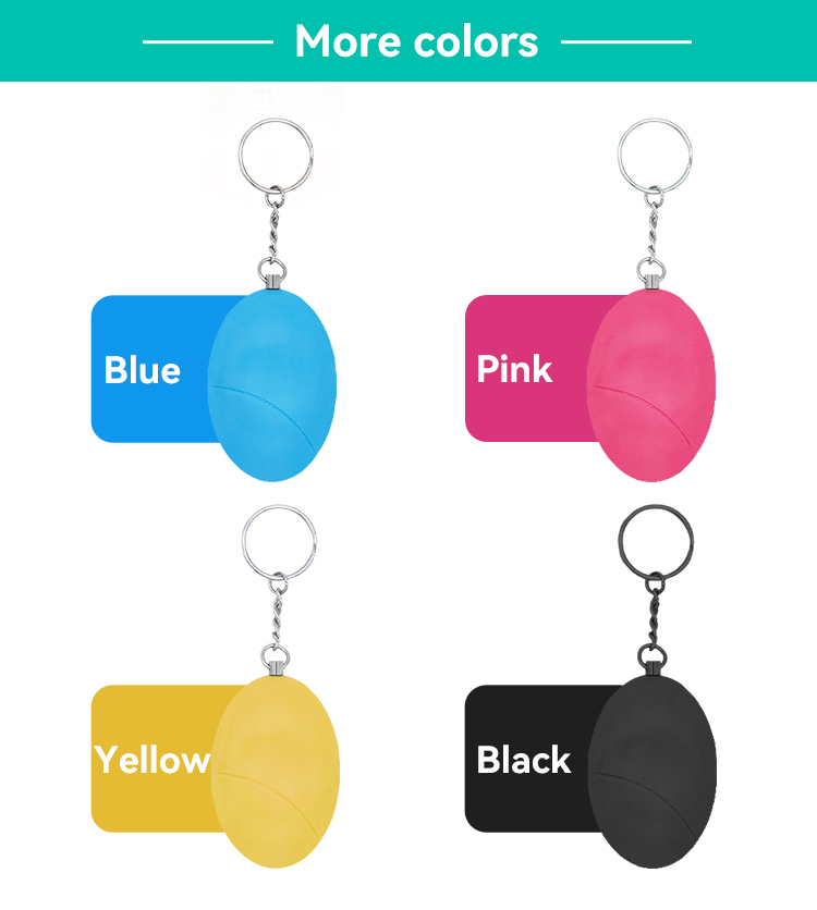 Personal Alarm,JW1408, 22*72*42mm,Black/Pink/Yelllow/Blue