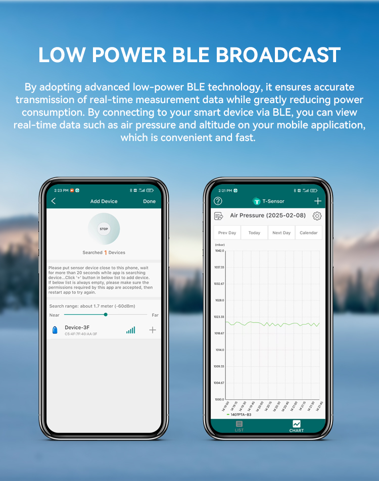 [HOT] Bluetooth Air pressure Altitude Sensor,JW1407PTA,Bluetooth 4.2,black/white/pink/blue